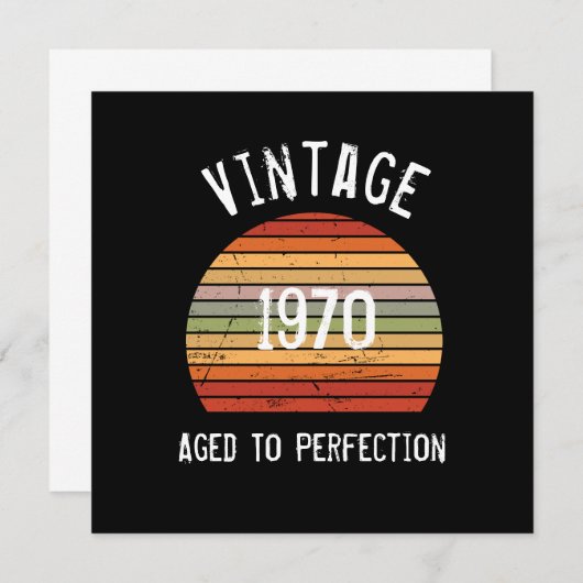 ヴィンテージから完全対応への誕生日カード (正面/裏面)