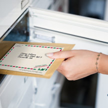 ヴィンテージから航空便を配送サンタクリスマス