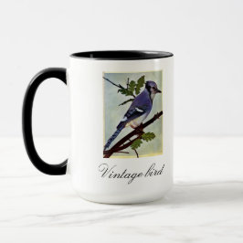 ヴィンテージかわいいカラフル明るい鳥と葉 マグカップ