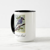 ヴィンテージかわいいカラフル明るい鳥と葉 マグカップ (正面左)