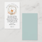 ヴィンテージかわいいキツネの葉書男の赤ちゃんシャワー エンクロージャーカード (正面/裏面)