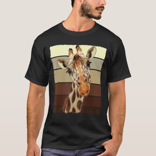 ヴィンテージかわいいキリン Tシャツ (正面)
