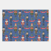 ヴィンテージかわいいクリスマスくるみ割り人形 ラッピングペーパーシート (正面2)