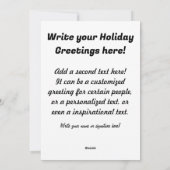 ヴィンテージかわいいクリスマス猫の水彩色 シーズンカード (裏面)