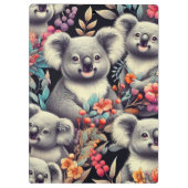 ヴィンテージかわいいコアラ絵を描ズ クリップボード (裏面)