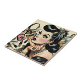 ヴィンテージかわいいゴシックピン留め タイル (側面)