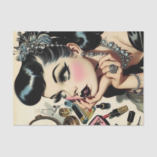 ヴィンテージかわいいゴシックピン留め 薄葉紙 (正面)