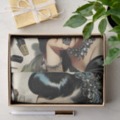 ヴィンテージかわいいゴシックピン留め 薄葉紙 (ギフト)