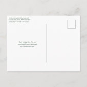 ヴィンテージかわいいサンタフクロムクリスマスホリデー インビテーションポストカード (裏面)