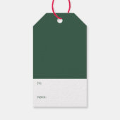 ヴィンテージかわいいサンタフクロムクリスマスホリデー ギフトタグ (裏面)