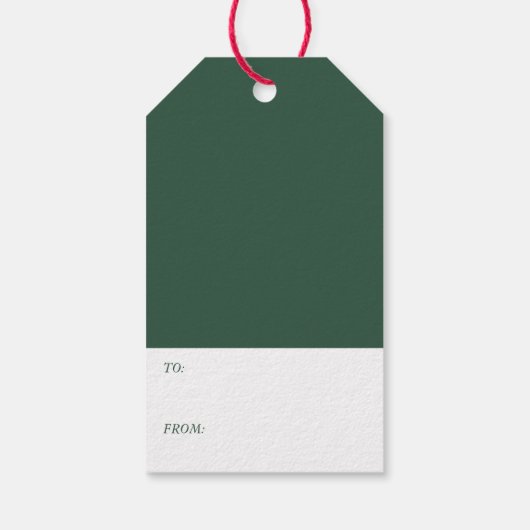 ヴィンテージかわいいサンタフクロムクリスマスホリデー ギフトタグ (裏面)