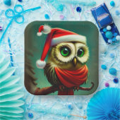 ヴィンテージかわいいサンタフクロムクリスマスホリデー ペーパープレート (パーティー)