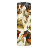 ヴィンテージかわいいジャックラッセルテリア タンブラー (裏面)