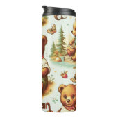 ヴィンテージかわいいテディベア タンブラー (回転右)