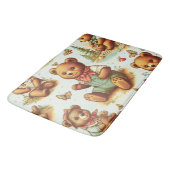 ヴィンテージかわいいテディベア バスマット (アングル)