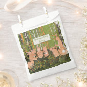 ヴィンテージかわいいバニーの子ども赤ちゃんシャワー フェイバーバッグ (クリップ留めされた状態)