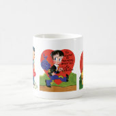 ヴィンテージかわいいバレンタインデーレトロ50sキッチュ コーヒーマグカップ (中央)