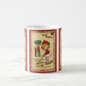 ヴィンテージかわいいバレンタインデー,チャイルズスポーツゴルフ コーヒーマグカップ (中央)