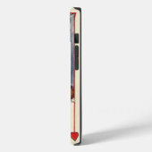 ヴィンテージかわいいバレンタインデー、赤いハート付き女の子 Case-Mate iPhoneケース (裏面 / 左)