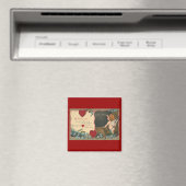 ヴィンテージかわいいバレンタインデーCherub先生 マグネット (インサイチュ (食洗機))