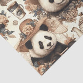 ヴィンテージかわいいパンダ絵画シームレス 薄葉紙 (詳細)