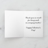 ヴィンテージかわいいパンプバレンタインデーカード先生 シーズンカード (内部)