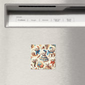ヴィンテージかわいいビコンフリ絵を描セ マグネット (インサイチュ (食洗機))