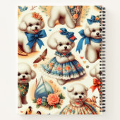 ヴィンテージかわいいビコンフリ絵画セ ノートブック (裏面)