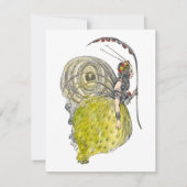 ヴィンテージかわいいファンタジー蝶の妖精と翼 (正面)