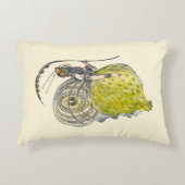 ヴィンテージかわいいファンタジー蝶の妖精と翼 アクセントクッション (正面)