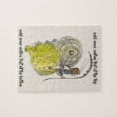 ヴィンテージかわいいファンタジー蝶の妖精と翼 ジグソーパズル (横)