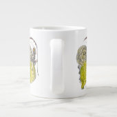 ヴィンテージかわいいファンタジー蝶の妖精と翼 ジャンボコーヒーマグカップ (裏面)