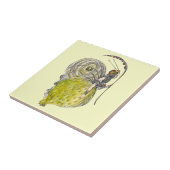 ヴィンテージかわいいファンタジー蝶の妖精と翼 タイル (側面)