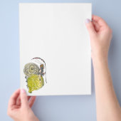 ヴィンテージかわいいファンタジー蝶の妖精と翼 チラシ (手)