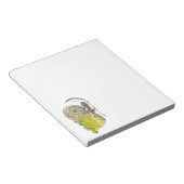 ヴィンテージかわいいファンタジー蝶の妖精と翼 ノートパッド (アングル)