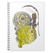 ヴィンテージかわいいファンタジー蝶の妖精と翼 ノートブック (正面)