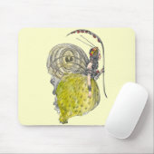 ヴィンテージかわいいファンタジー蝶の妖精と翼 マウスパッド (マウス)