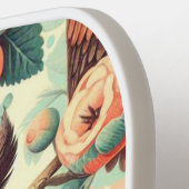 ヴィンテージかわいいフクロウ模様 ピックルボールラケット (左詳細)