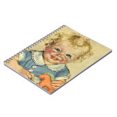 ヴィンテージかわいいブロンドスカンジナビア男の赤ちゃんまたは女の子 ノートブック (左側)