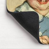 ヴィンテージかわいいブロンドスカンジナビア男の赤ちゃんまたは女の子 マウスパッド (コーナー)