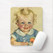 ヴィンテージかわいいブロンドスカンジナビア男の赤ちゃんまたは女の子 マウスパッド (マウス)