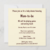 ヴィンテージかわいいブロンドスカンジナビア男の赤ちゃんまたは女の子 招待状 (裏面)