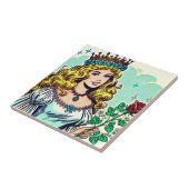 ヴィンテージかわいいプリンセス漫画 タイル (側面)