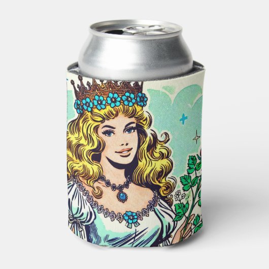 ヴィンテージかわいいプリンセス漫画 缶クーラー (缶正面)