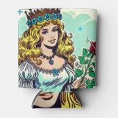 ヴィンテージかわいいプリンセス漫画 缶クーラー (正面)