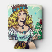 ヴィンテージかわいいプリンセス漫画 缶クーラー (裏面)