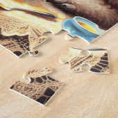 ヴィンテージかわいいプー絵画ドル ジグソーパズル (側面)