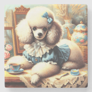 ヴィンテージかわいいプー絵画ドル ストーンコースター