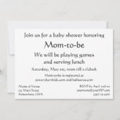 ヴィンテージかわいいベビーのおもちゃベビーシャワー 招待状 (裏面)