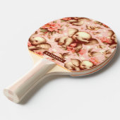 ヴィンテージかわいいベビーゾウ模様 卓球ラケット (正面アングル)